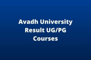 Avadh-University-Result-UG_PG-Courses