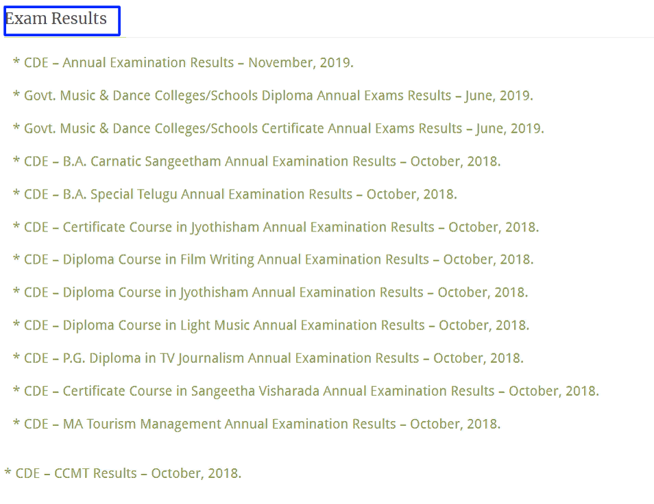 PSTU exam results window