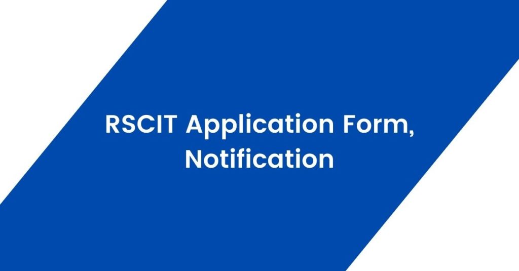 RSCIT Application Form