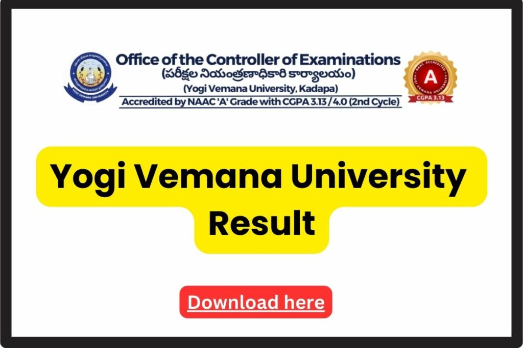 Yogi Vemana University Result