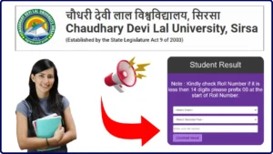 CDLU Result 2024 Released for BA, B.Sc and MBA Course - Download Here