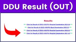 DDU Result 2024 Declared on ddugu.ac.in; Download UG and PG Semester Result/Marksheet