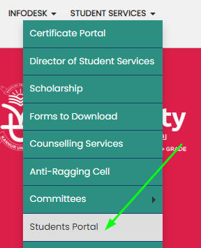 Kannur University Students Portal