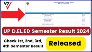 UP D.EL.ED Semester Result 2024 Released - Check 1st,2nd,3rd, 4th Semester Result @btcexam.in