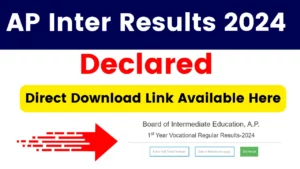 AP Inter Results 2024【OUT】: Download AP Inter 1st, 2nd Year Results on bie.ap.gov.in
