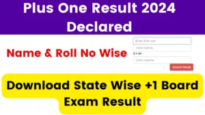 Plus One Result 2024 Declared - Download State Wise +1 Board Exam Result Date