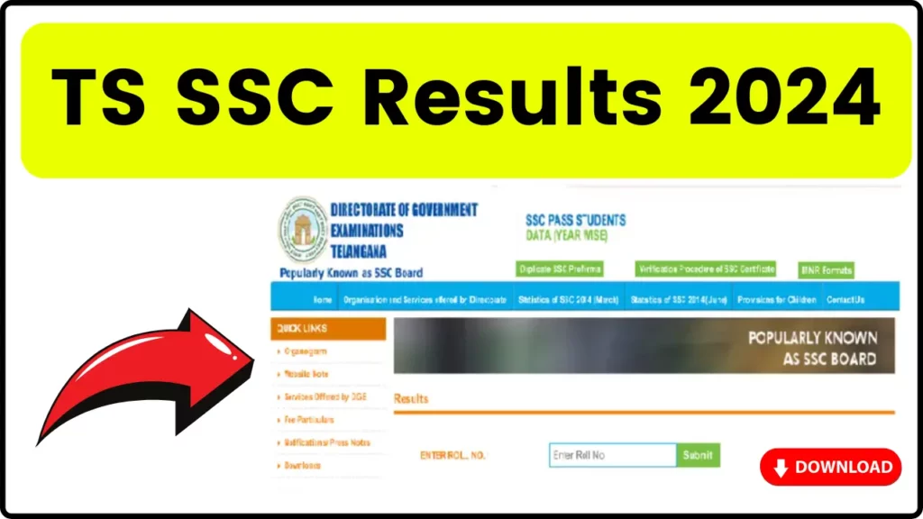 TS SSC Results 2024 [OUT]: Download Telangana Class 10 Result Online @bse.telangana.gov.in