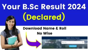 B.Sc Result 2024 Released; Check 1st, 2nd, and 3rd Year (Part 1, 2, 3) Exam Results