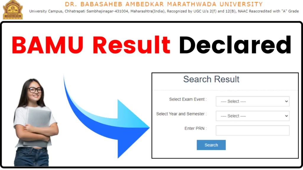 BAMU Result 2024 (OUT) on bamu.ac.in, Download UG and PG Semester Marksheet