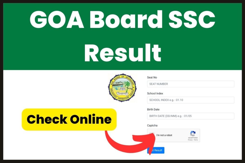GOA Board SSC Result 2024 [Direct Link]: Download GBSHSE Class 10 Result Online