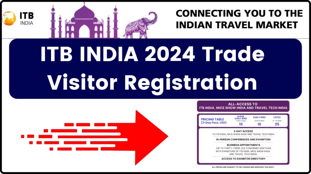 ITB INDIA 2024 Trade Visitor Registration - Process, Important Dates
