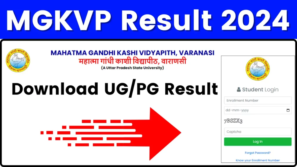 MGKVP Result 2024 Declared - Download UG/PG Result Link janhit.mgkvp.ac.in