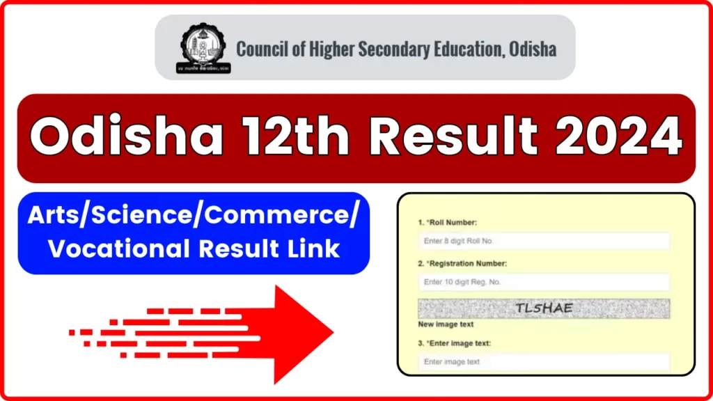Odisha 12th Result 2024 [OUT]: Check Odisha CHSE Class 12 Result Link @chseodisha.nic.in