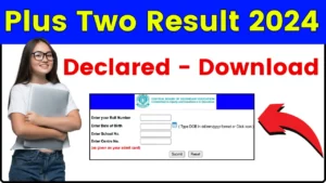 Plus Two Result 2024 Declared - Download +2 Exams Result, Direct Link