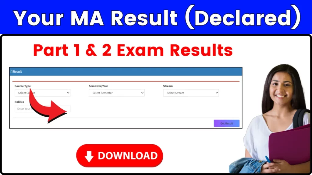 MA Result 2024 OUT; Check 1st & 2nd Year (Part 1 & 2) Semester Exam Result
