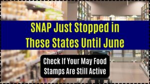 SNAP Just Stopped in These States Until June