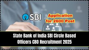 State Bank of India SBI Circle Based Officers CBO Recruitment 2025