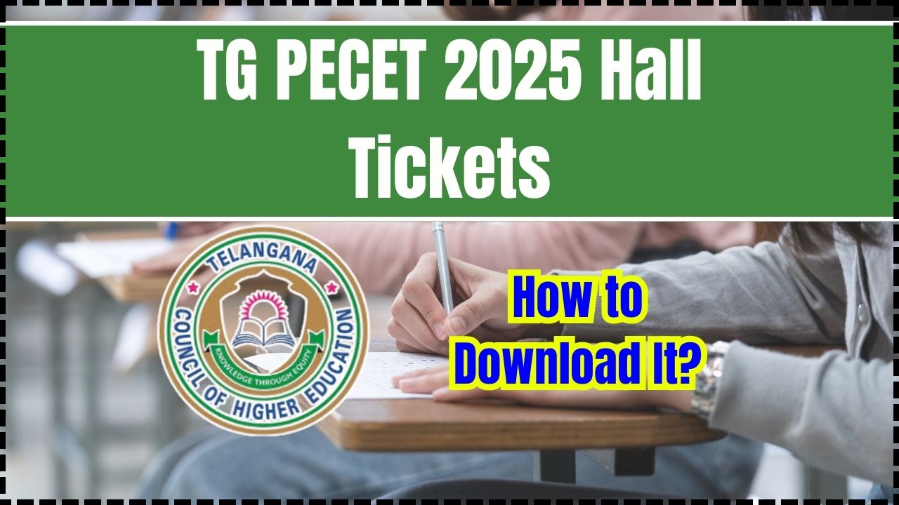 TG PECET 2025 Hall Tickets form 5th June
